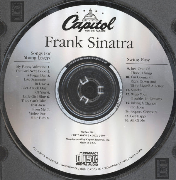 Frank Sinatra : Songs For Young Lovers & Swing Easy (CD, Comp, Mono, RM, Cap)