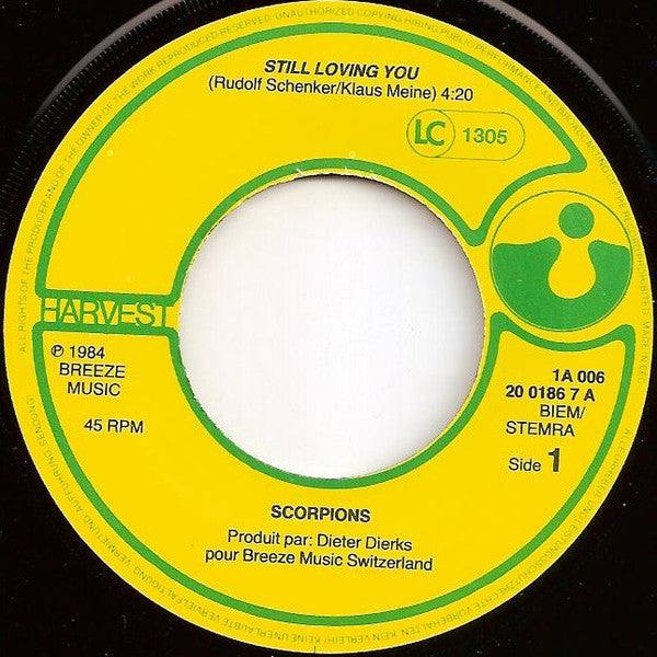 Scorpions : Still Loving You (7", Single)