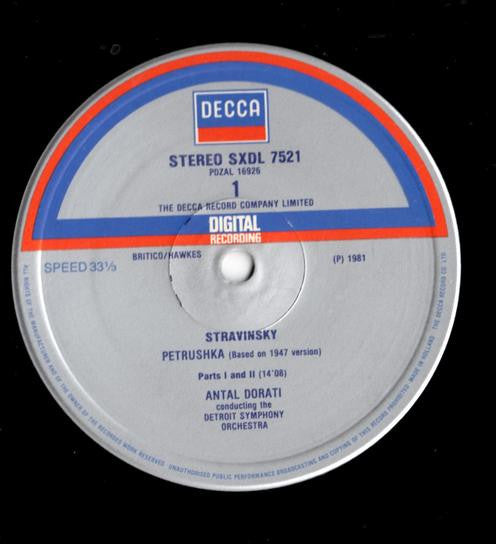 Igor Stravinsky, Detroit Symphony Orchestra / Antal Dorati : Petrushka (LP, Album)