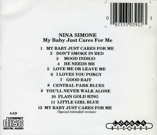 Nina Simone : My Baby Just Cares For Me (CD, Album, RE)