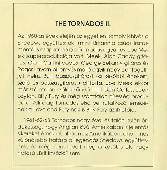 The Tornados : The Tornados II. (CD, Comp)