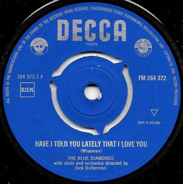 The Blue Diamonds : Have I Told You Lately That I Love You (7", Single, Mono)