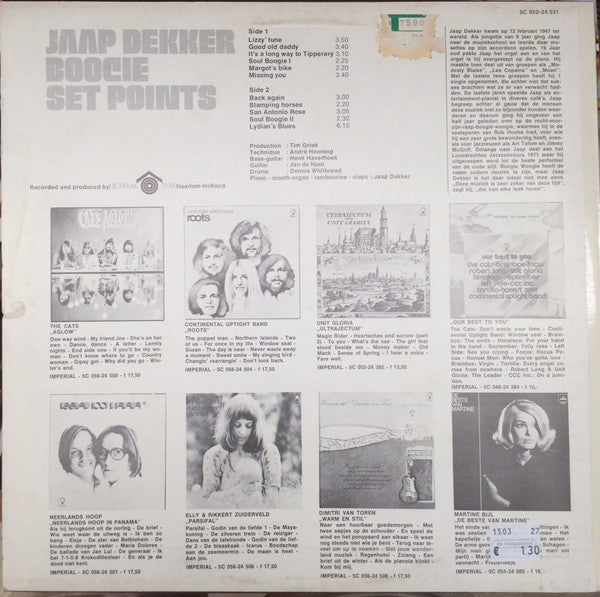 Jaap Dekker Boogie Set : Set Points (LP, Album)