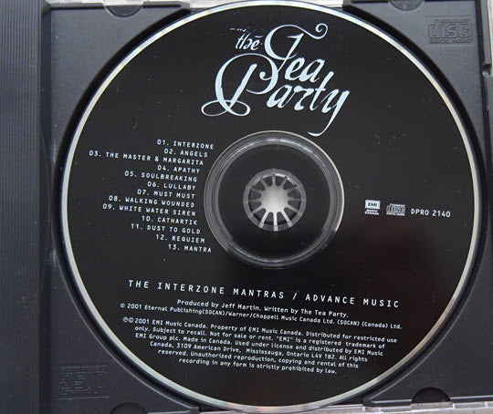 The Tea Party : The Interzone Mantras (CD, Album, Promo)