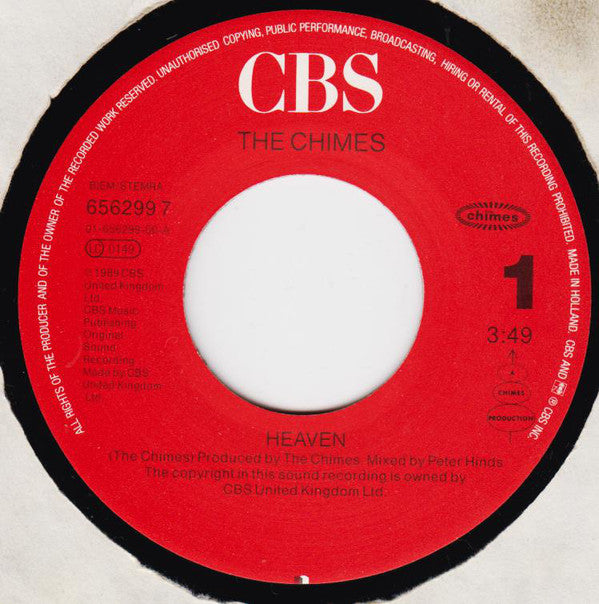 The Chimes : Heaven (7", Single, Dlx)