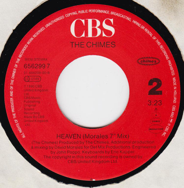 The Chimes : Heaven (7", Single, Dlx)