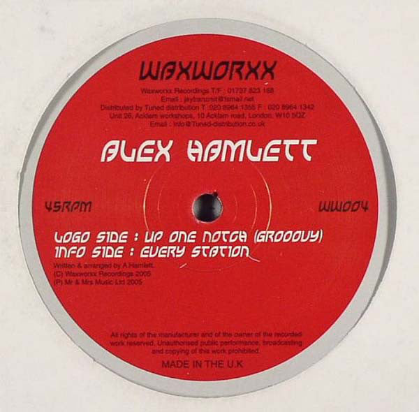 Alex Hamlett : Up One Notch (Grooovy) / Every Station (12")