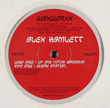 Alex Hamlett : Up One Notch (Grooovy) / Every Station (12")