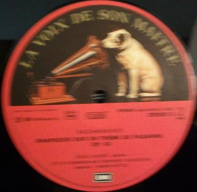 Cécile Ousset . Sir Simon Rattle / City Of Birmingham Symphony Orchestra / Sergei Vasilyevich Rachmaninoff : Concerto No.2 / Rhapsodie Sur Un Thème De Paganini (LP)