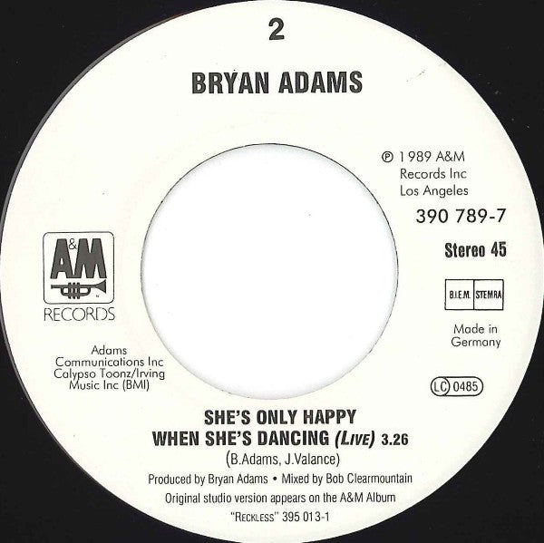Bryan Adams : (Everything I Do) I Do It For You (7", Single)