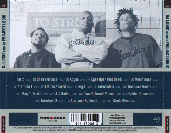 DJ Logic : Project Logic (CD, Album, RE)