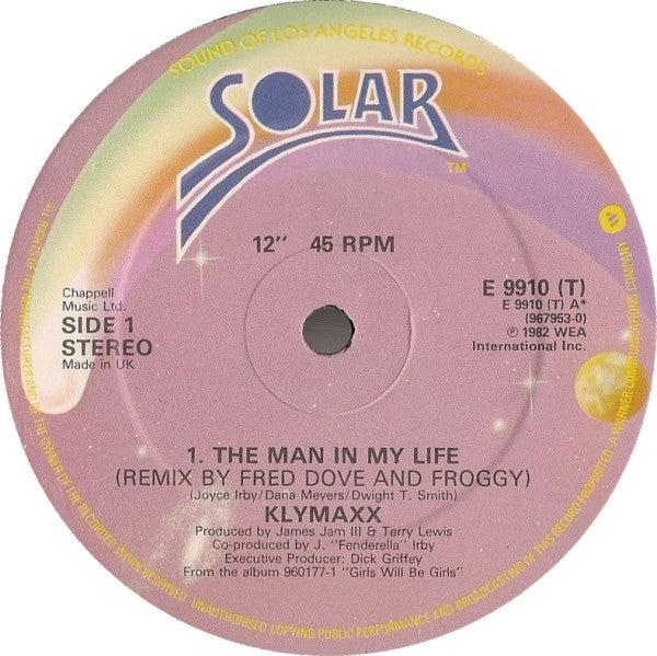 Klymaxx : The Man In My Life (12", Single)