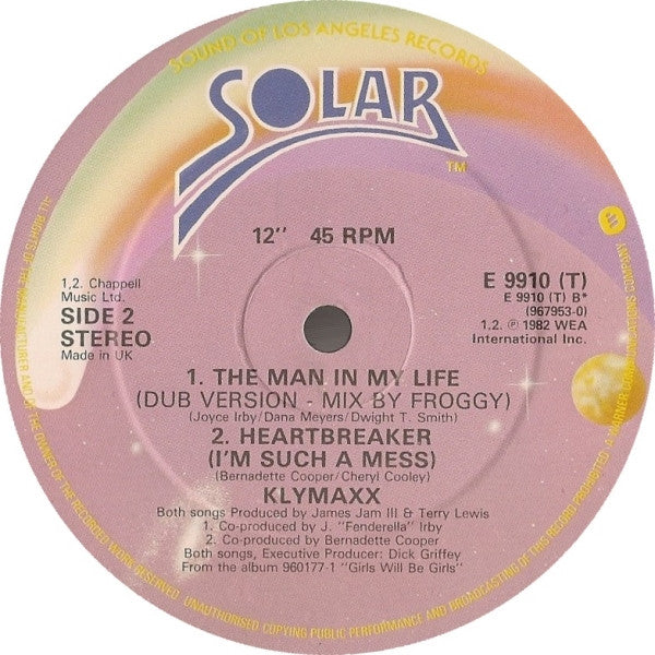 Klymaxx : The Man In My Life (12", Single)