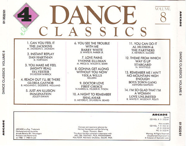 Various : Dance Classics Volume 8 (CD, Comp)