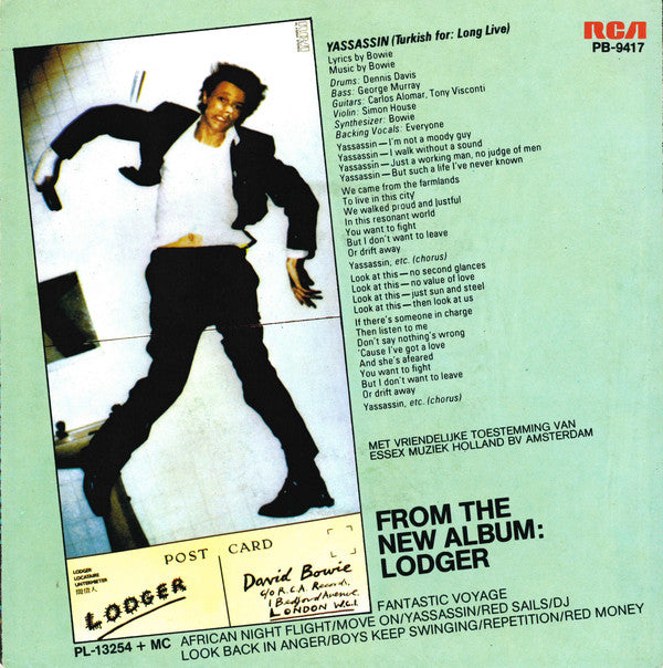 David Bowie : Yassassin (7", Single)