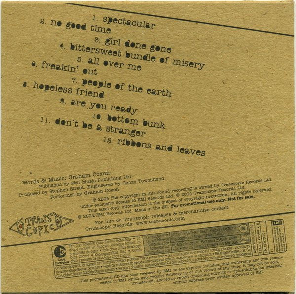 Graham Coxon : Happiness In Magazines (CD, Album, Copy Prot., Promo)