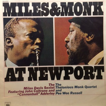 The Miles Davis Sextet / The Thelonious Monk Quartet : Miles & Monk At Newport (LP, Album, RE)