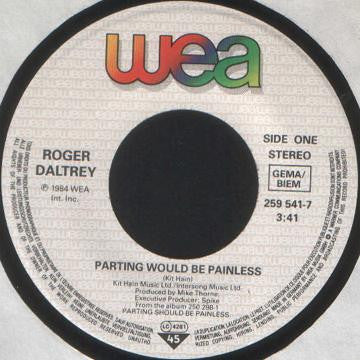 Roger Daltrey : Parting Would Be Painless (7", Single)