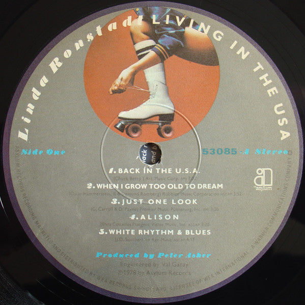Linda Ronstadt : Living In The USA (LP, Album, Gat)