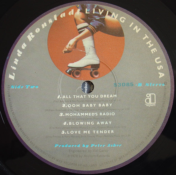 Linda Ronstadt : Living In The USA (LP, Album, Gat)