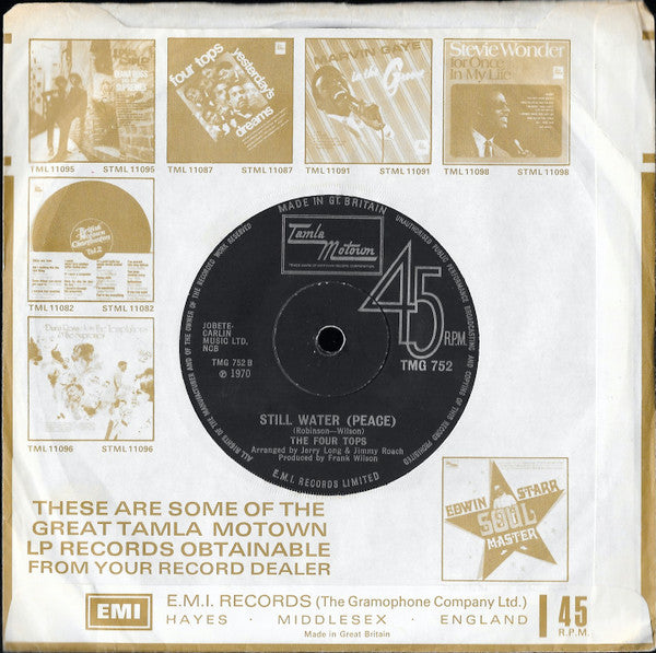 The Four Tops* : Still Water (Love) (7", Single, Sol)