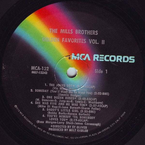The Mills Brothers : Golden Favorites Vol. 2 (LP, Comp, RE)