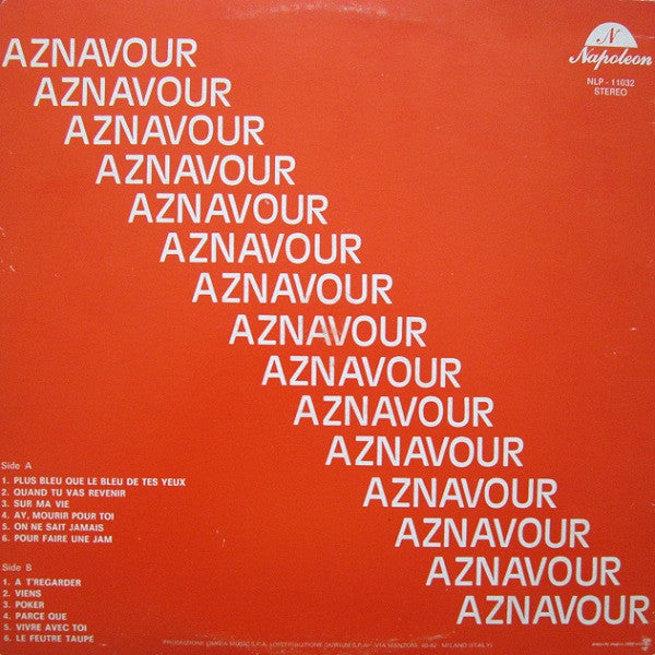 Charles Aznavour : Aznavour (LP, Comp)