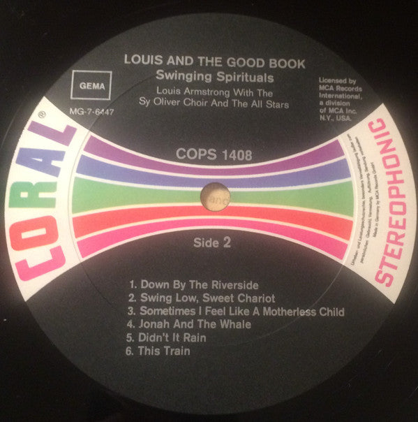 Louis Armstrong And His All-Stars With The Sy Oliver Choir : Louis And The Good Book (LP, Album)