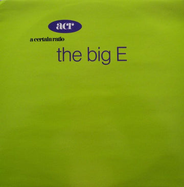 A Certain Ratio : The Big E (12", Single)