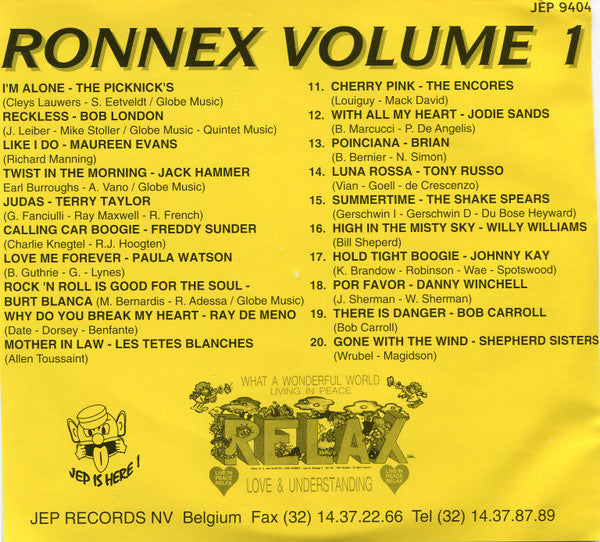 Various : Ronnex Volume 1 (CD, Comp)