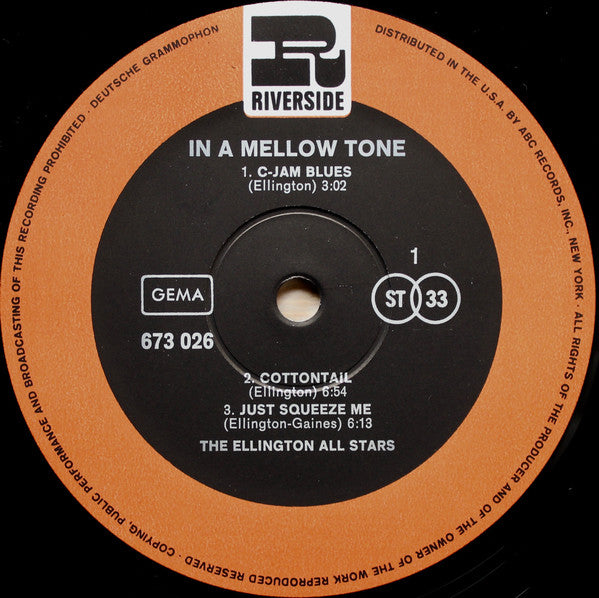 The Ellington All Stars : In A Mellow Tone (LP, Album)