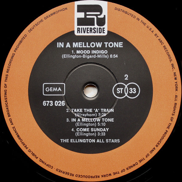 The Ellington All Stars : In A Mellow Tone (LP, Album)