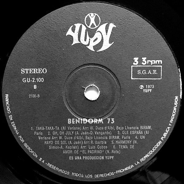 Unknown Artist : Benidorm 73  (LP, Comp)