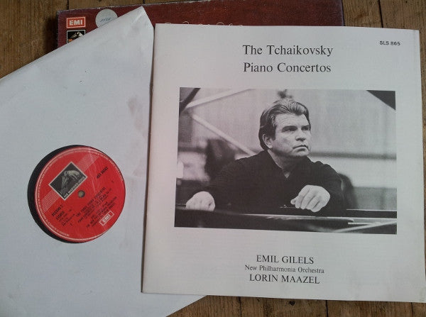 Pyotr Ilyich Tchaikovsky - Emil Gilels, New Philharmonia Orchestra, Lorin Maazel : The Three Piano Concertos (2xLP + Box)