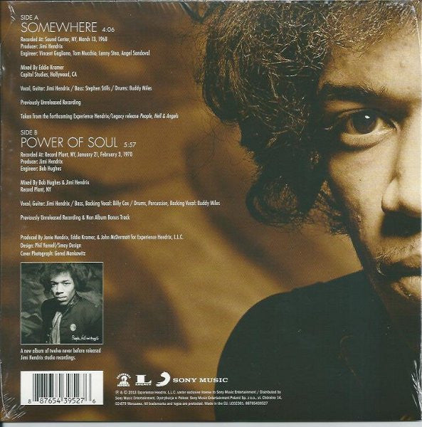 Jimi Hendrix : Somewhere (7", Single)
