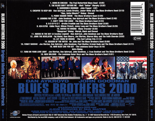 Various : Blues Brothers 2000 Original Motion Picture Soundtrack (CD, Album)