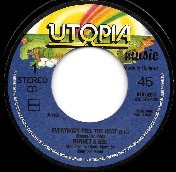 Bennet & Bee : Everybody Feel The Heat (7", Single)