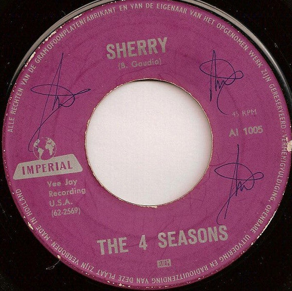 The Four Seasons : Sherry (7", Single)