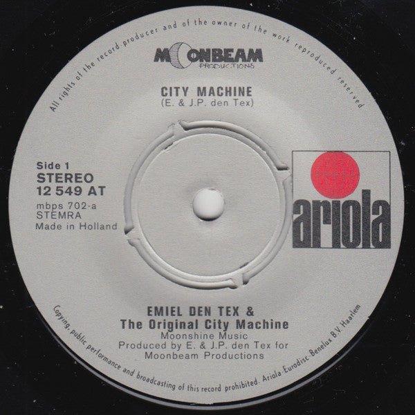Emile Den Tex & The Original City Machine : City Machine (7")