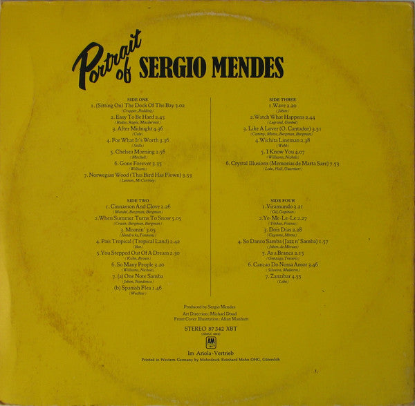 Sergio Mendes* : Portrait Of Sergio Mendes (2xLP, Comp, RP)