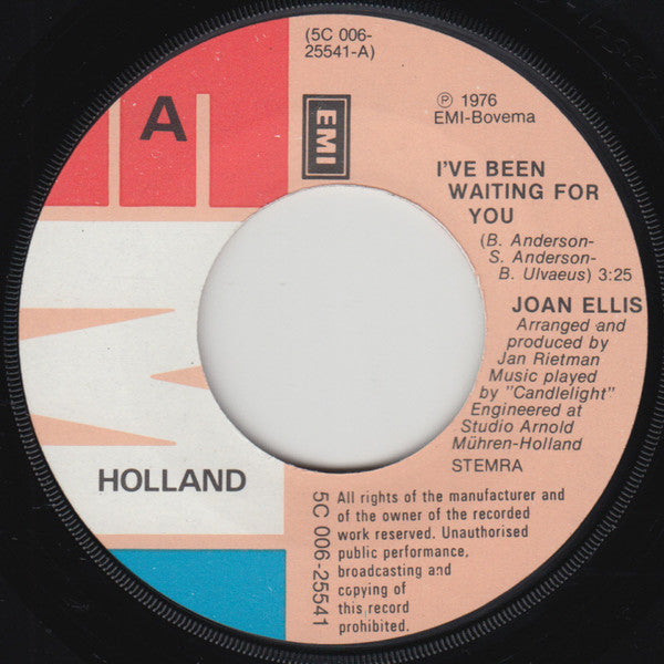 Joan Ellis (3) : I've Been Waiting For You (7")