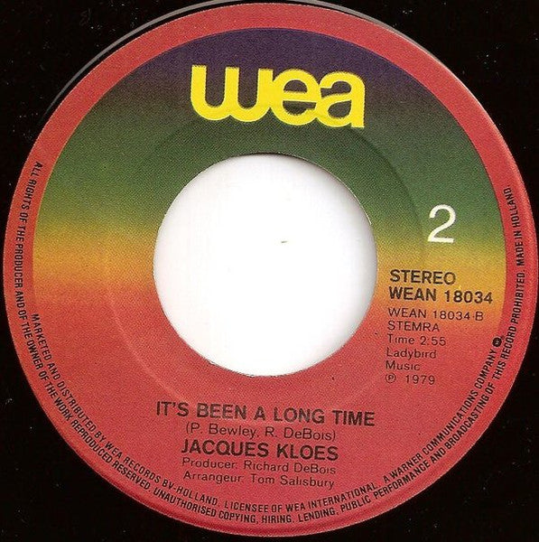 Jacques Kloes : Deeper Than Love / It's Been A Long Time (7", Single)