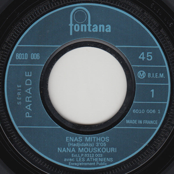 Nana Mouskouri : Enas Mithos (7", Single)