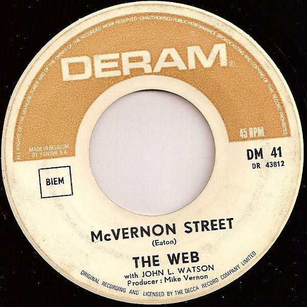 The Web With John L. Watson : Baby Won't You Leave Me Alone / McVernon Street (7", Single)