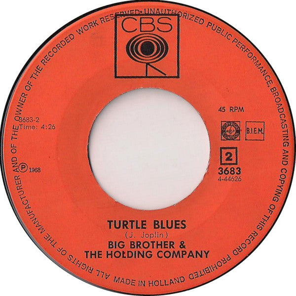Big Brother & The Holding Company : Piece Of My Heart (7", Single)