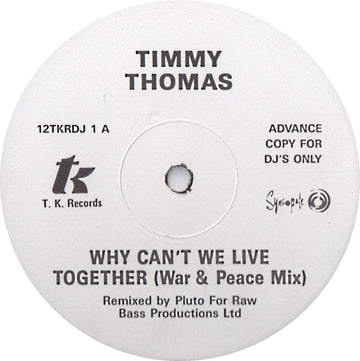 Timmy Thomas : Why Can't We Live Together (12", Promo)