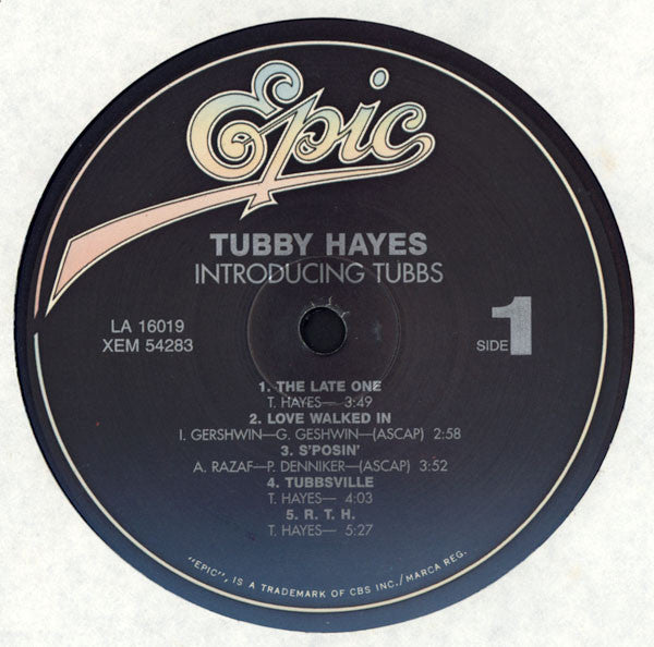 Tubby Hayes : Introducing Tubbs (LP, Album, RE, 180)