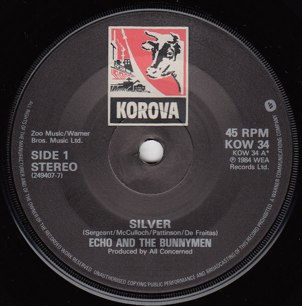 Echo & The Bunnymen : Silver (7", Single)