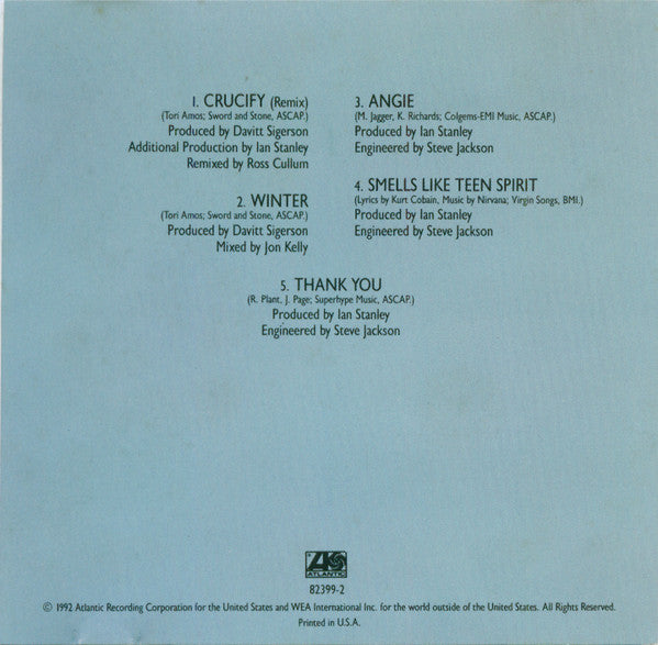 Tori Amos : Crucify (CD, Single, SRC)