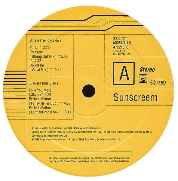 Sunscreem : O₃ - Special DJ Remix Edition (2xLP, Album, Gat)